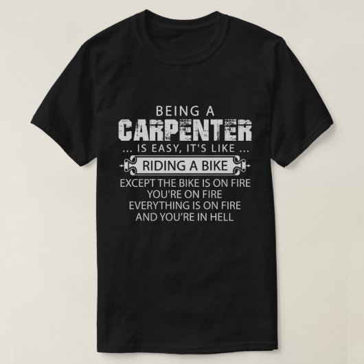 Grappig Carpenter-Shirt, is eenvoudig een timmerma T-shirt (Design voorkant)