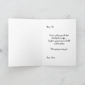 Grappig cartoon afscheid kaart (Binnen)