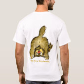 Grappig Cartoon Cat (2 kanten) Meow is het aan het T-shirt (Achterkant)