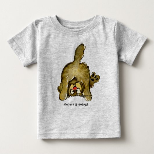 Grappig Cartoon Cat Meow gaat het? (Voorkant)