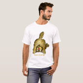 Grappig Cartoon Cat Meow gaat het? T T-shirt (Voorkant volledig)
