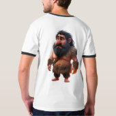 Grappig Cartoon Caveman-personage - Prehistorisch T-shirt (Achterkant)