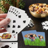 Grappig Cartoon Labrador Retriever Card Deck Pokerkaarten (Insitu)