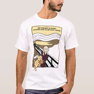 Grappig Cartoon met hond T-Shirt