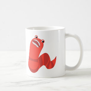 Grappig Cartoon Mongolian Death Worm Koffiemok
