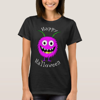 Grappig, Cartoon, Monster, Gelukkig Halloween T-shirt