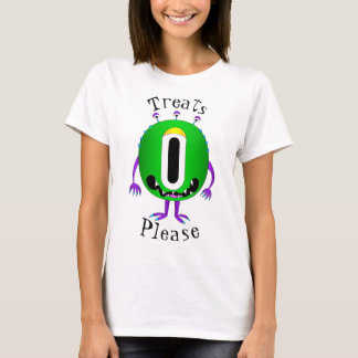 Grappig, Cartoon Monster, Halloween "Trick or Trea T-shirt