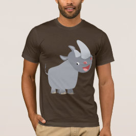 Grappig Cartoon Neushoorn T-shirt