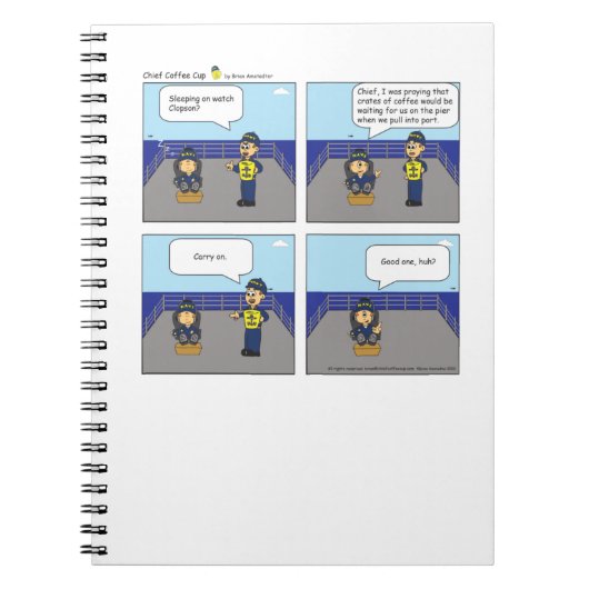 Grappig Cartoon Notitieboek (Voorkant)