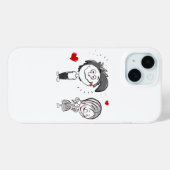 Grappig Cartoon paar Case-Mate iPhone Case (Achterkant (horizontaal))