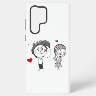 Grappig Cartoon paar Samsung Galaxy Hoesje