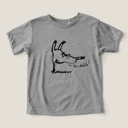 Grappig Cartoon Paard Pony Ta Dah! (Design voorkant)