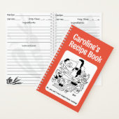 Grappig Cartoon Persoonlijk Receptenboek Notitieboek (Binnen)