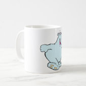 Grappig Cartoon Polar Beer Schattige Blauw Karakte Koffiemok (Voorkant links)