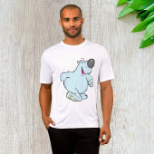 Grappig Cartoon Polar Beer Schattige Blauw Karakte T-shirt