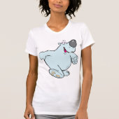 Grappig Cartoon Polar Beer Schattige Blauw Karakte T-shirt (Voorkant)