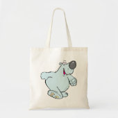 Grappig Cartoon Polar Beer Schattige Blauw Karakte Tote Bag (Voorkant)