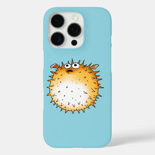 Grappig Cartoon Puffer Fish Design Case-Mate iPhone Case (Achterkant)