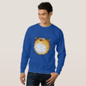 Grappig Cartoon Puffer Fish Design Trui (Voorkant volledig)