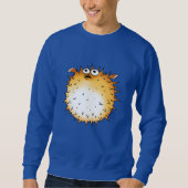 Grappig Cartoon Puffer Fish Design Trui (Voorkant)