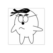Grappig cartoon-spookbeeld kunststempel rubberstempel (Afrduk)