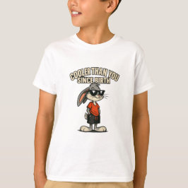 Grappig Cartoon T-shirt|Cool Bunny T-Shirt