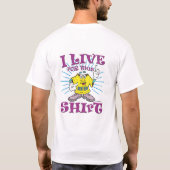 Grappig Cartoon T-shirt Karakter en Slogan (Achterkant)