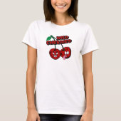 Grappig cartoon T-shirt met wilde kersen (Voorkant)