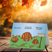 Grappig, Cartoon Turkije Thanksgiving vakantie Kaart