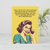 Grappig Cartoon van mama op telefoon | MOEDERDAG K Kaart (Staand voorkant)