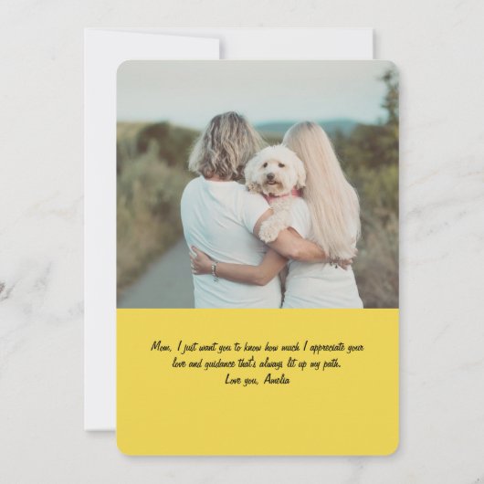 Grappig Cartoon van mama op telefoon | MOEDERDAG K Kaart (Achterkant)