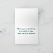 Grappig Cartoon Verjaardag Wenskaart Kaart (Binnen)