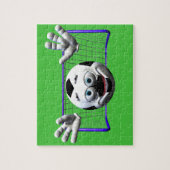 Grappig Cartoon Voetbal Legpuzzel (Verticaal)