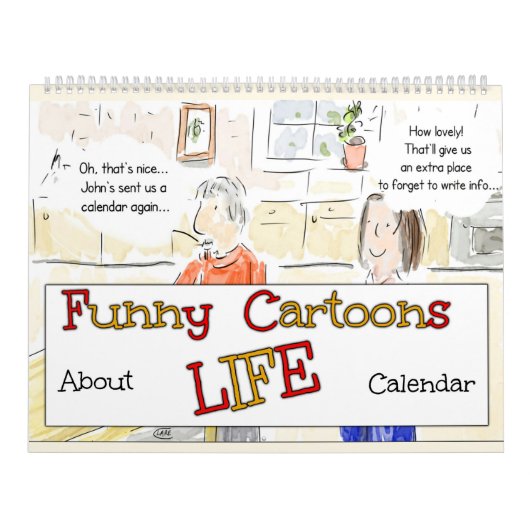 Grappig Cartoons over het leven Kalender (Hoes)