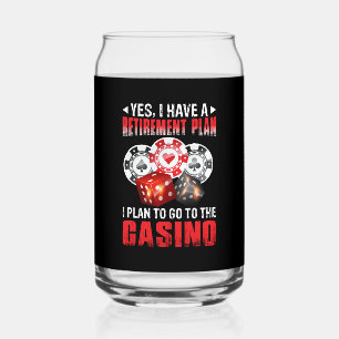 Grappig Casino pensioenplan gokken Blikvorm Glas