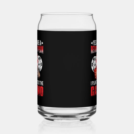 Grappig Casino pensioenplan gokken Blikvorm Glas (Rechts)