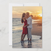 Grappig Casual unieke gratis Drinken Wedding Foto Save The Date (Achterkant)