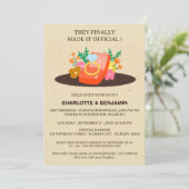 Grappig Casual verlovingsfeest Kaart (Staand voorkant)