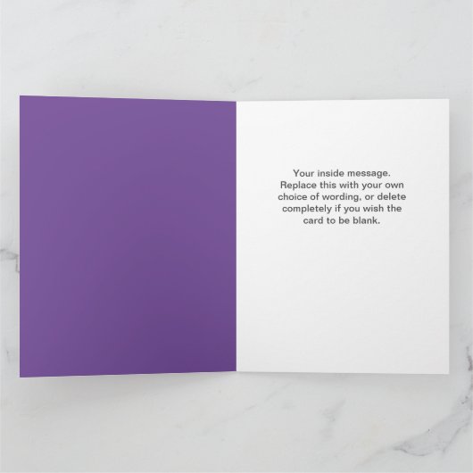 Grappig Cat Design Succes Wens met een Cat Pun Kaart (Binnen)