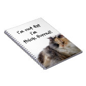 Grappig Cat is niet vet! Dick Fured Notitieboek (Rechterzijde)