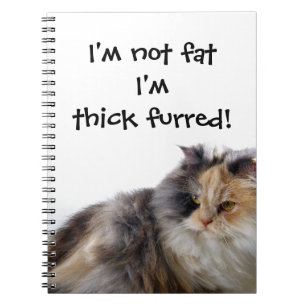 Grappig Cat is niet vet! Dick Fured Notitieboek