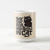 Grappig Cat Lover Quote Design Koffiemok (Center)