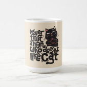Grappig Cat Lover Quote Design Koffiemok (Center)