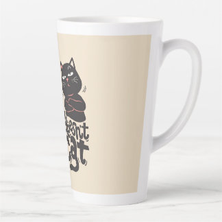 Grappig Cat Lover Quote Design Latte Mok