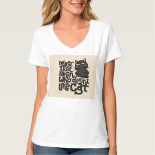 Grappig Cat Lover Quote Design T-shirt