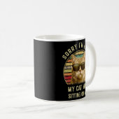 Grappig Cat Lovers, sorry dat ik te laat ben, mijn Koffiemok (Voorkant rechts)
