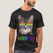 GRAPPIG CAT PURRIDE LGBT PRIDE SHIRT (Voorkant)