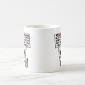 Grappig Cat Quarantine Gift. Knop voor vergrendeli Koffiemok (Center)