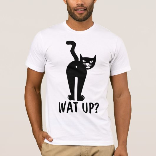 Grappig Cat T-shirts. WAT? T-shirt (Voorkant)