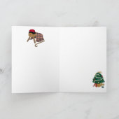 Grappig Catalaans karakter Caga-Tió. Aanpasbaar Feestdagen Kaart (Binnen)